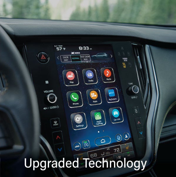 An 8-inch available touchscreen with the words “Ugraded Technology“. | Zappone Subaru Norwich in Norwich NY